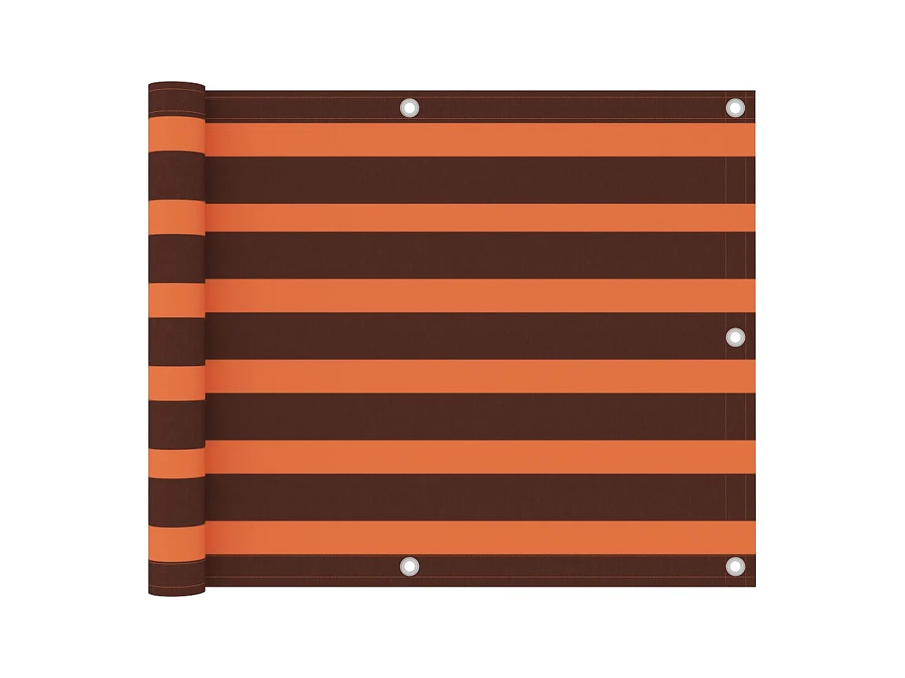 Écran de balcon Orange et marron 75x300 cm Tissu Oxford