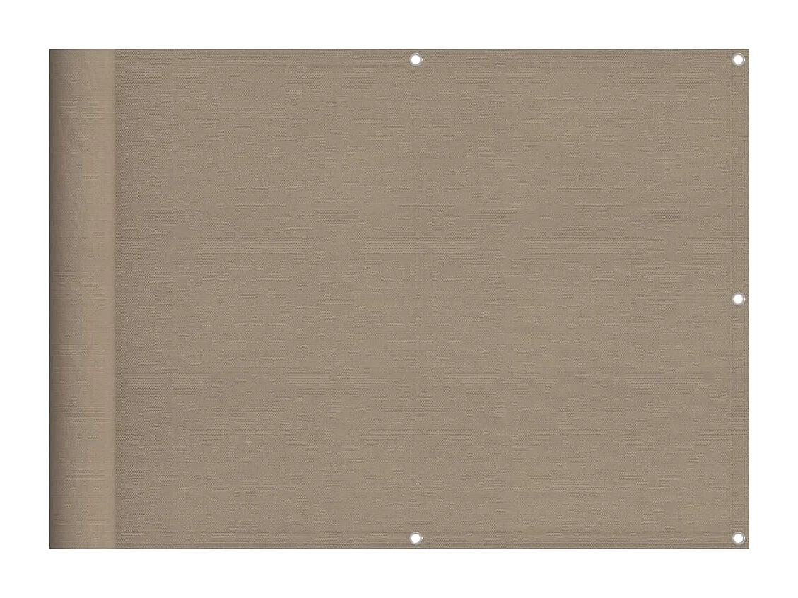 Paravento per balcone tortora 75x800 cm 100% poliestere oxford