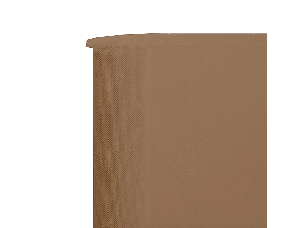 Paravent 3 Paneele Stoff 400 x 80 cm Taupe