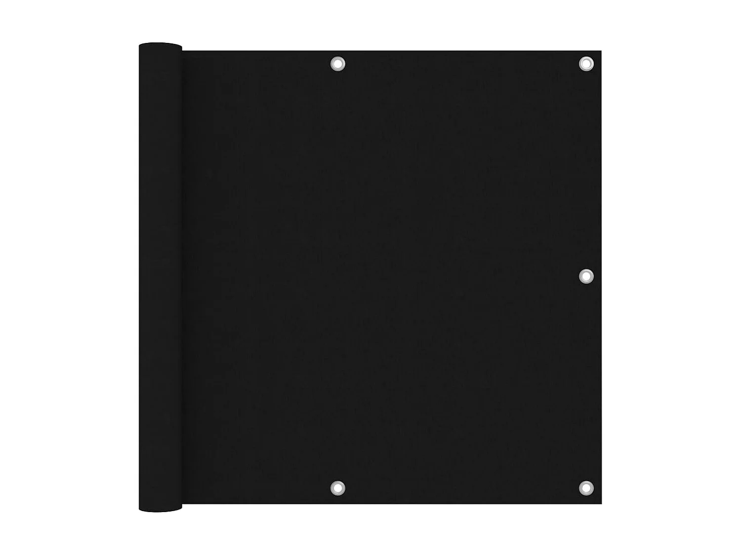 Paravento per balcone Tessuto Oxford nero 90x300 cm