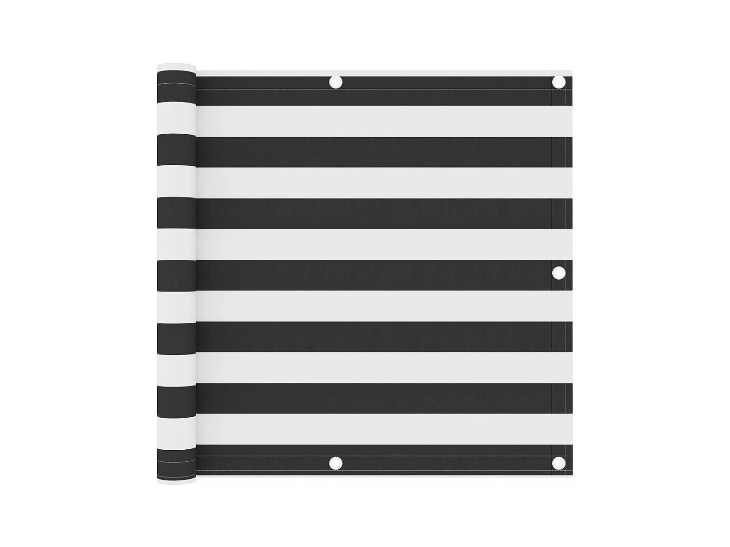 Écran de balcon Anthracite et blanc 90x500 cm Tissu Oxford