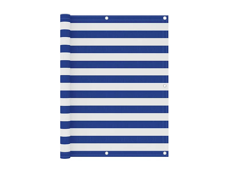 Tela de varanda tecido Oxford branco e azul 120x300 cm