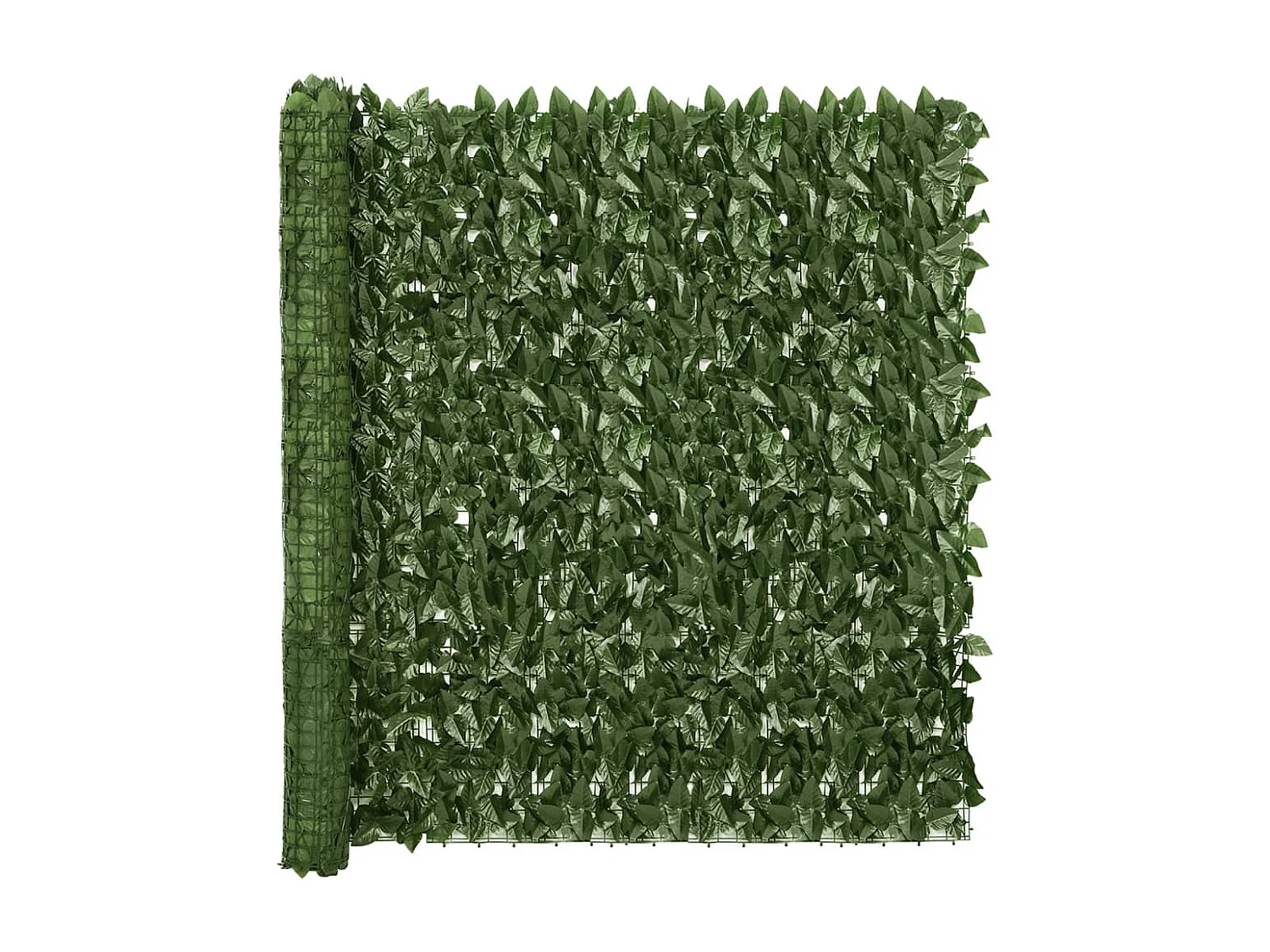 Tela de varanda com folhas verdes escuras 300x150 cm