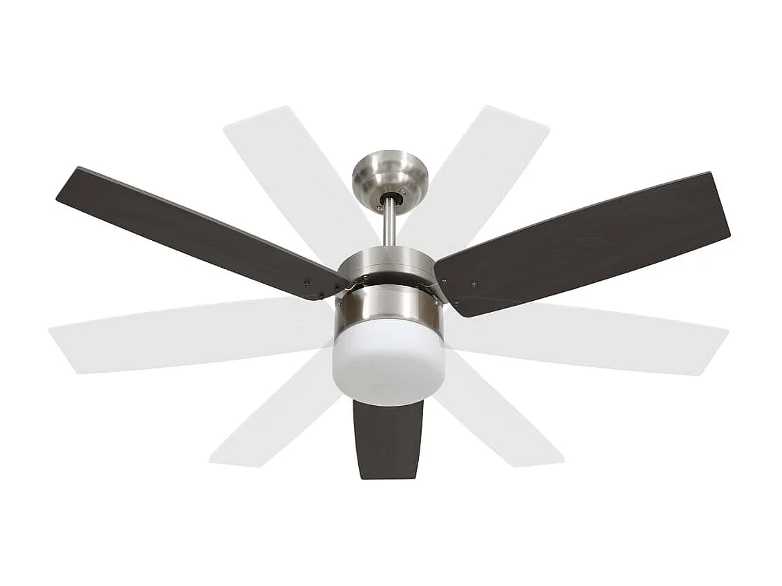 Deckenventilatorlampe und Fernbedienung 108 cm Dunkelbraun