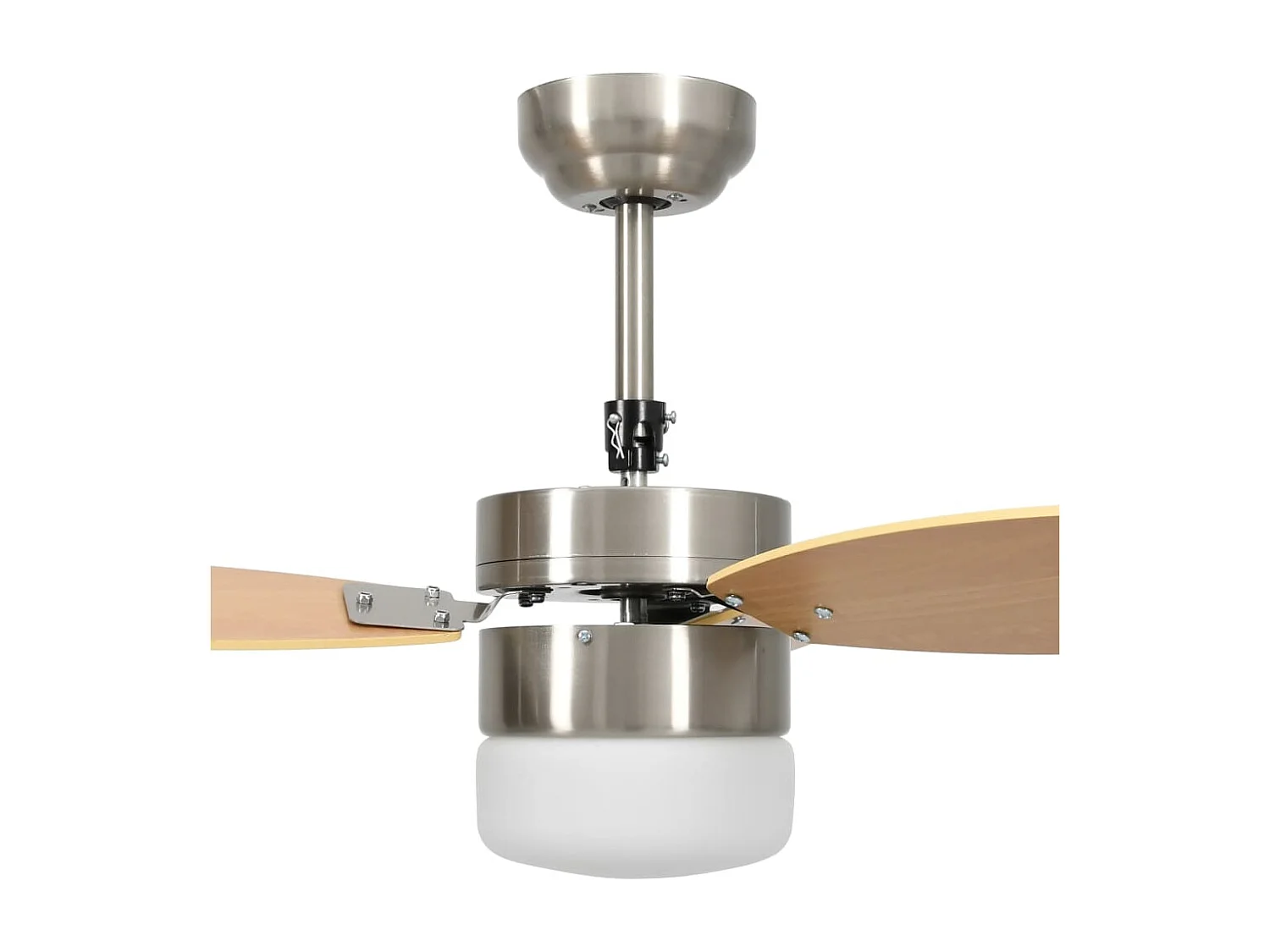 Deckenventilatorlampe und Fernbedienung 76 cm Hellbraun