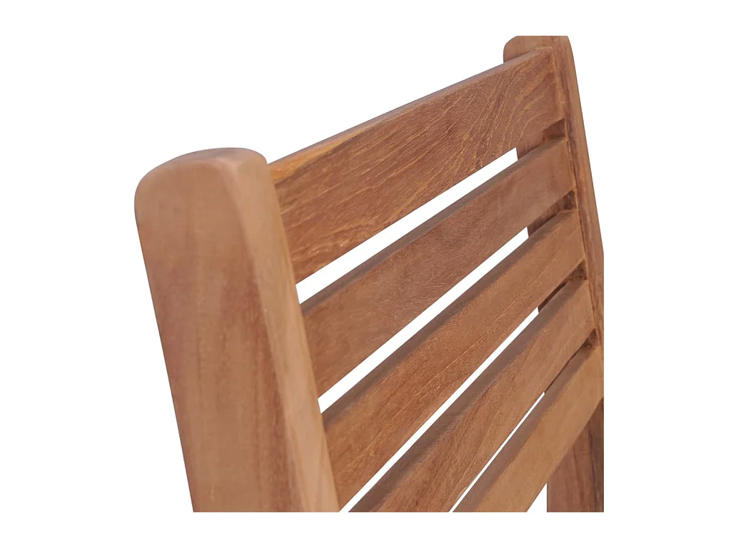 Chaises de jardin 4 pcs avec coussins vert Bois de teck solide