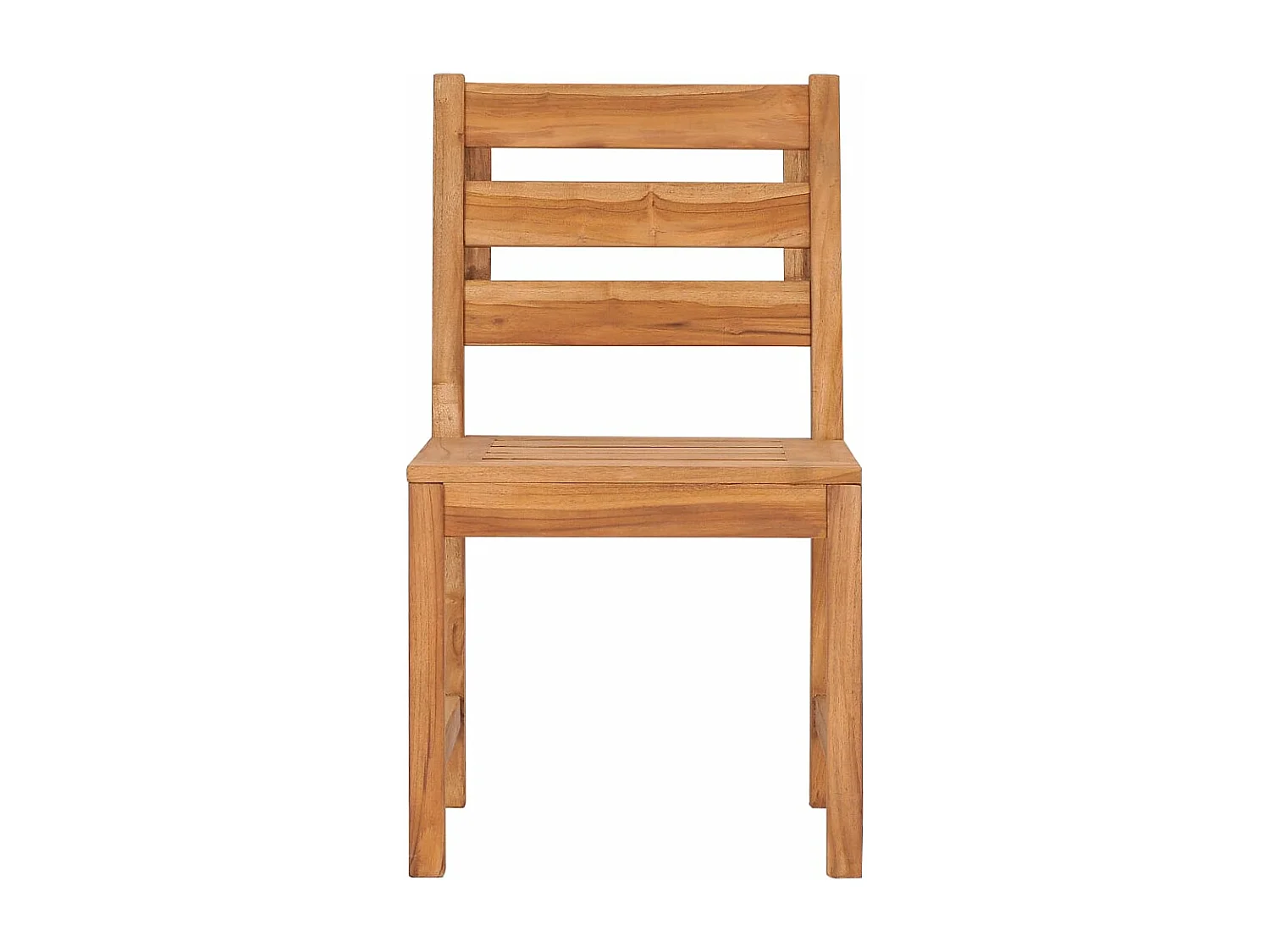 Chaises de jardin lot de 6 Bois de teck solide