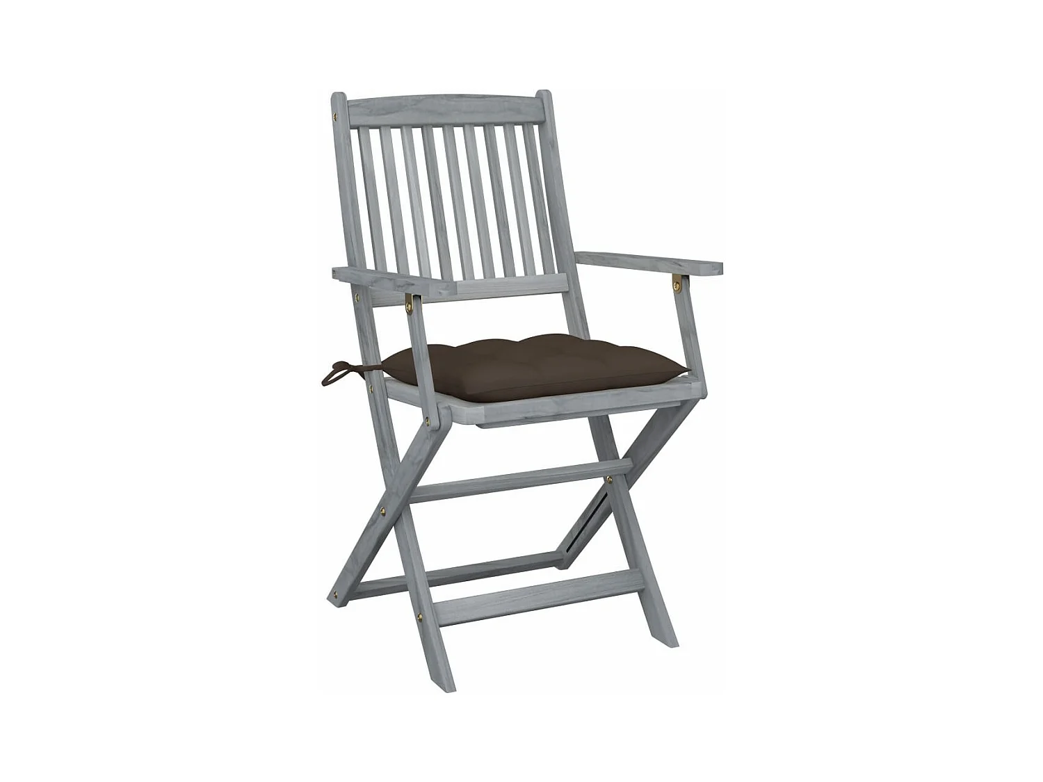 Outdoor klapstoelen 4 stuks met kussens van acaciahout