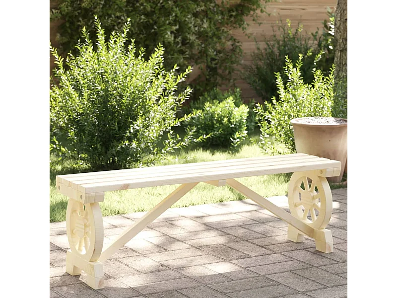 Banc de jardin 115 cm bois de sapin massif