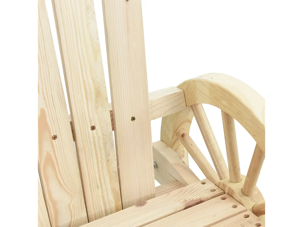 Chaises à bascule Adirondack lot de 2 bois de sapin massif