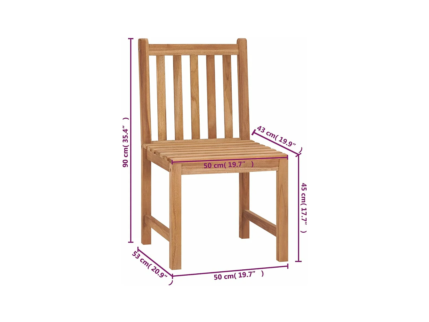 Sedie da giardino 6 pezzi con cuscini Legno massello di teak