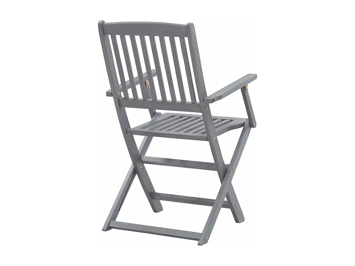 Chaises pliables d'extérieur 6 pcs avec coussins Bois d'acacia