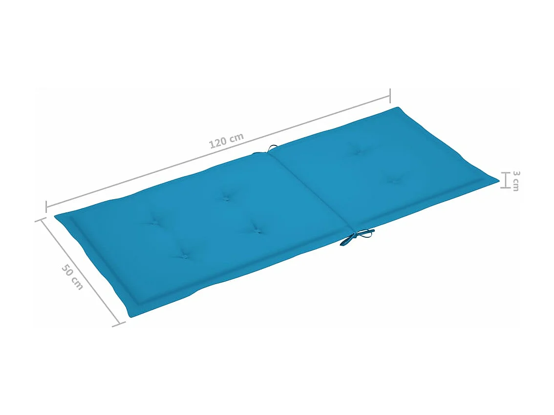 Klappbare Gartenstühle 3 Stück mit Kissen aus Akazienholz