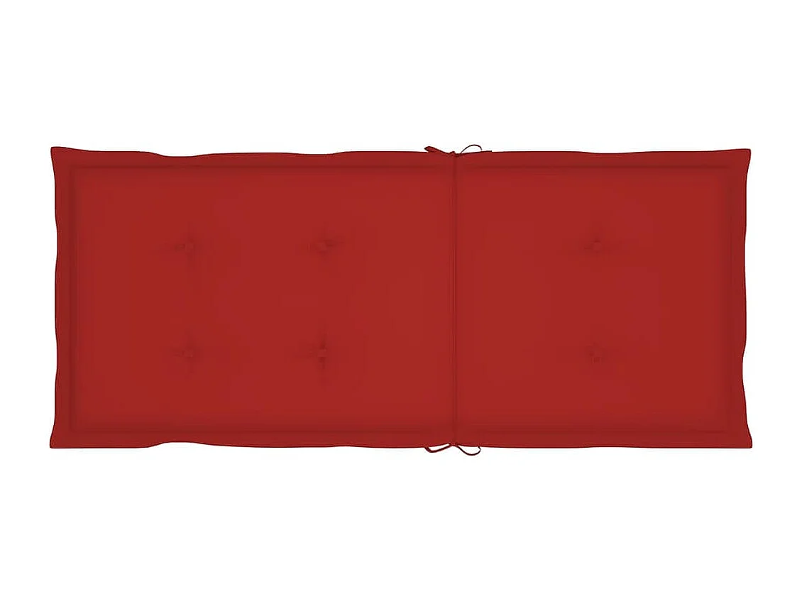 Conjunto de 8 cadeiras e almofadas reclináveis de jardim em teca maciça