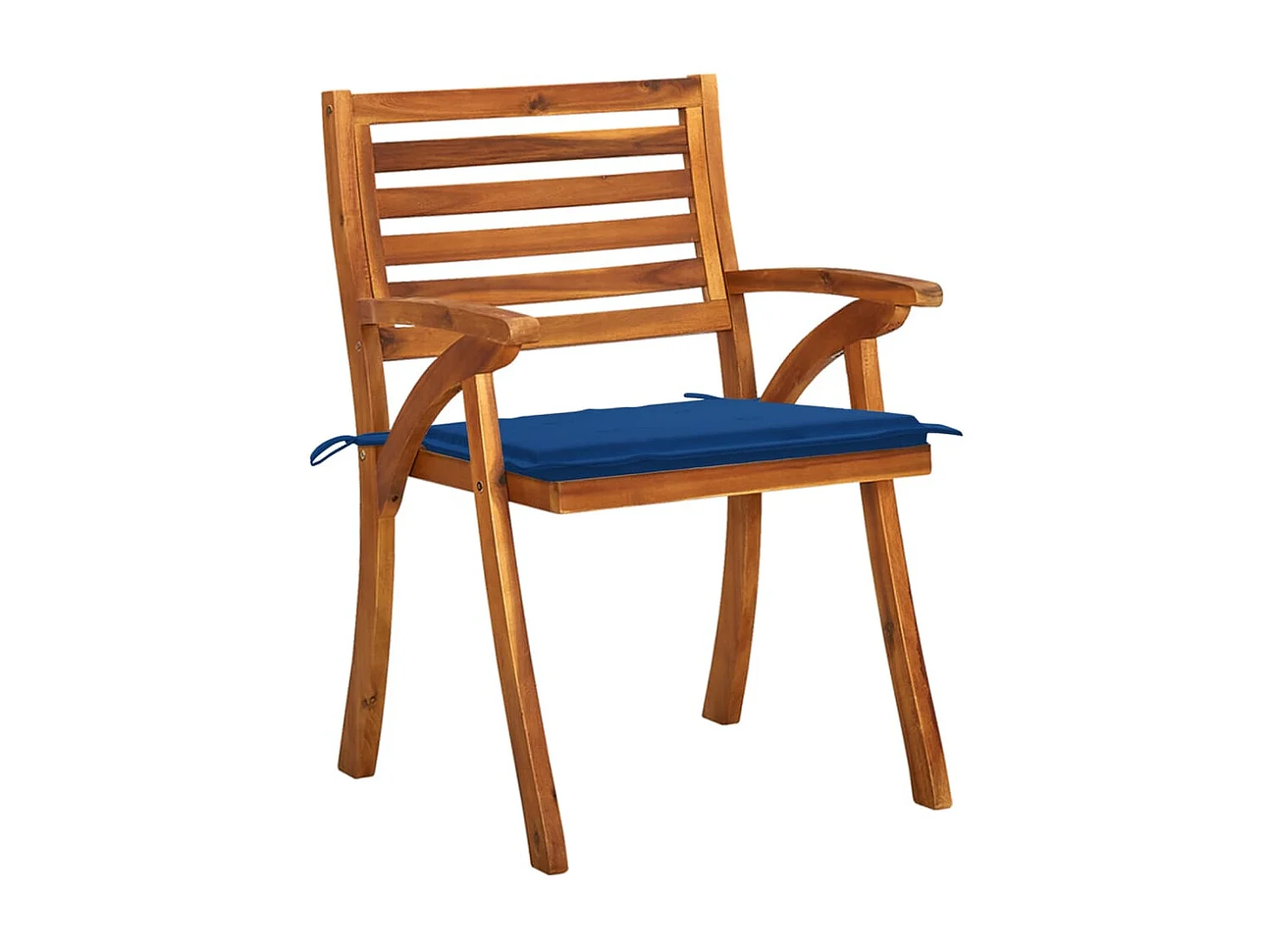 Chaises de jardin avec coussins 4 pcs Bois de teck solide