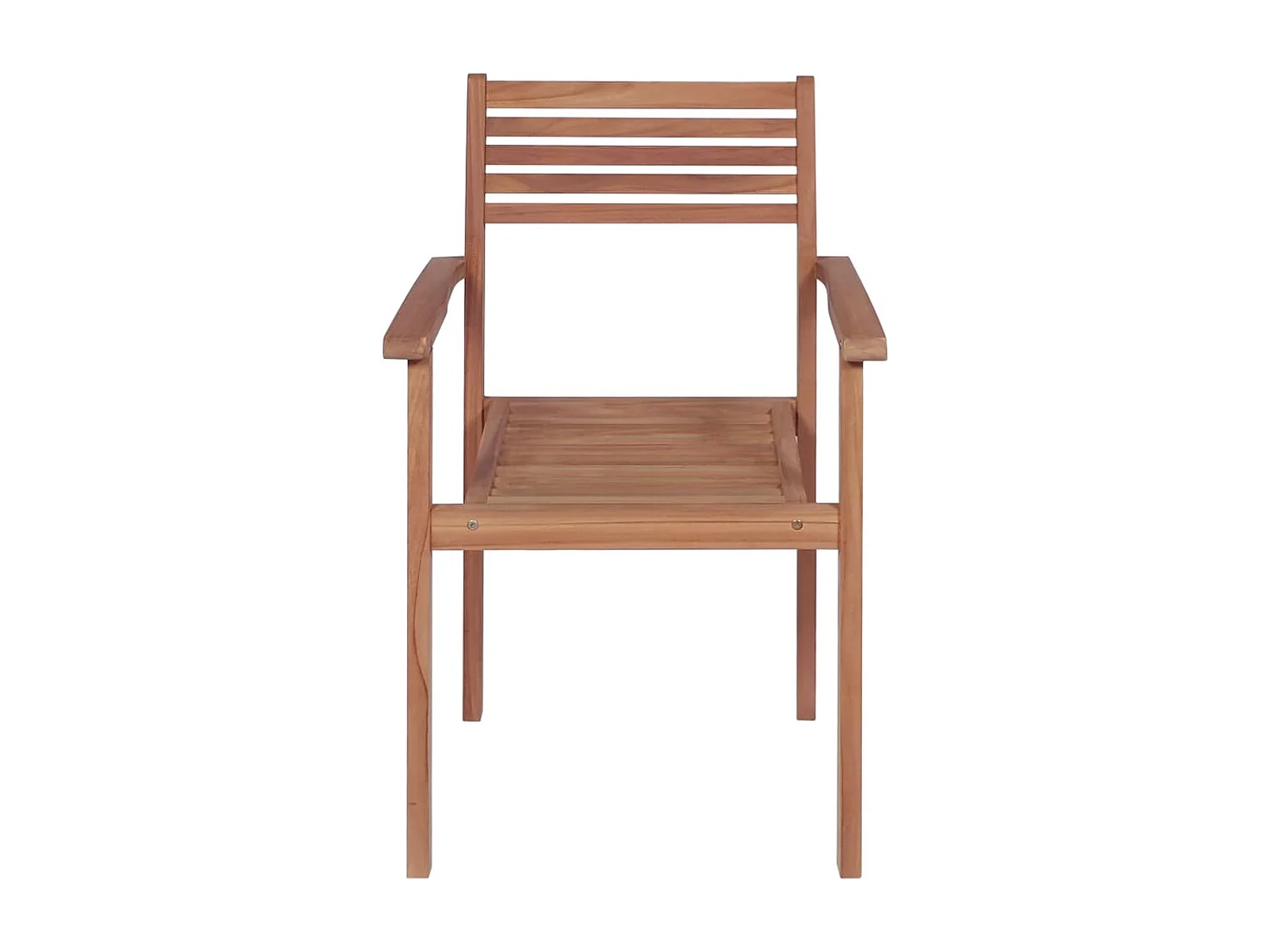 2 stuks tuinstoelen met felgroene kussens. Massief teakhout