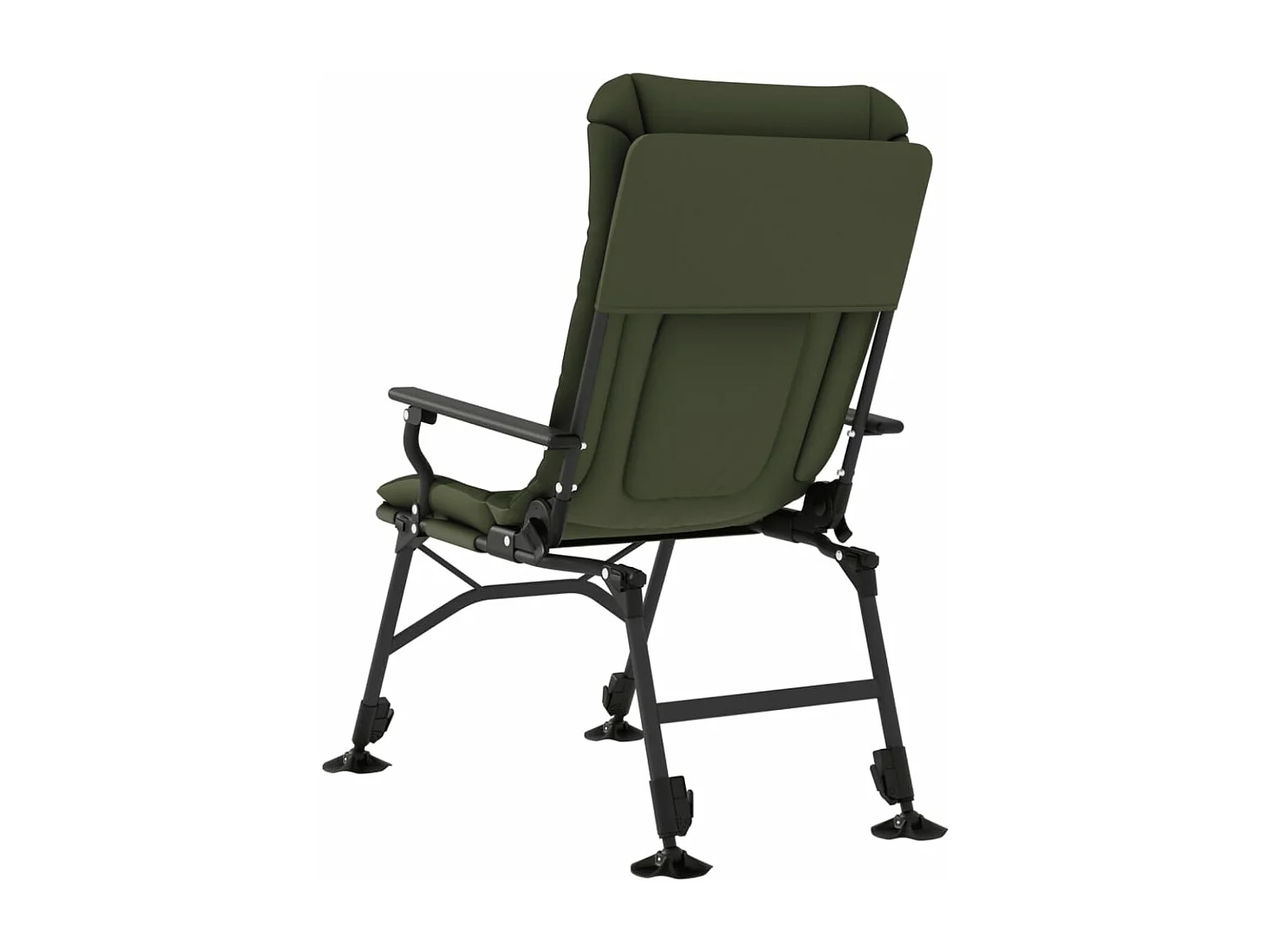 Chaise de pêche avec accoudoir pliable vert