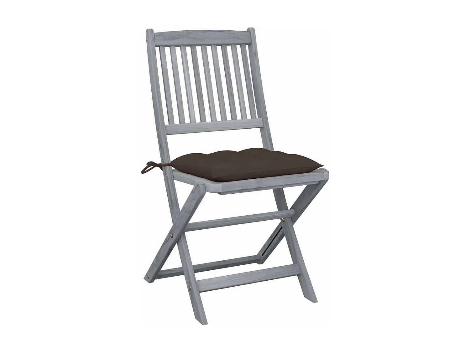 Outdoor-Klappstühle 4 Stück mit Kissen aus Akazienholz