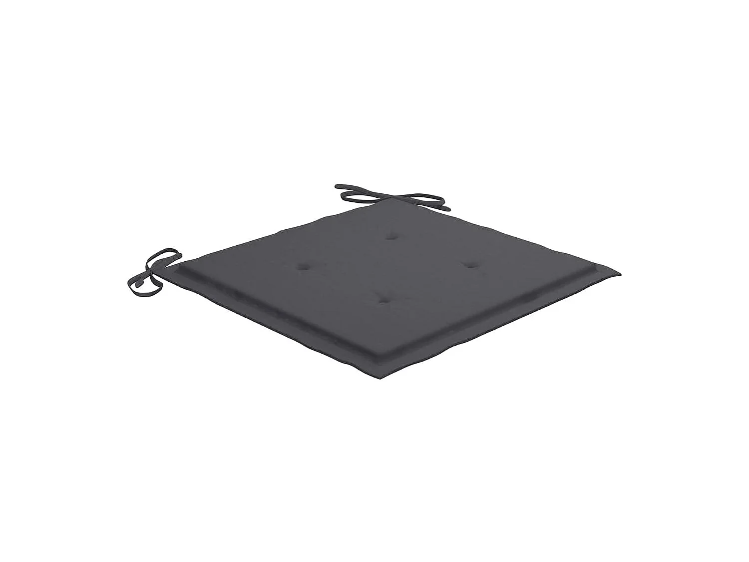 Chaises de jardin avec coussins anthracite 8 pcs Teck massif