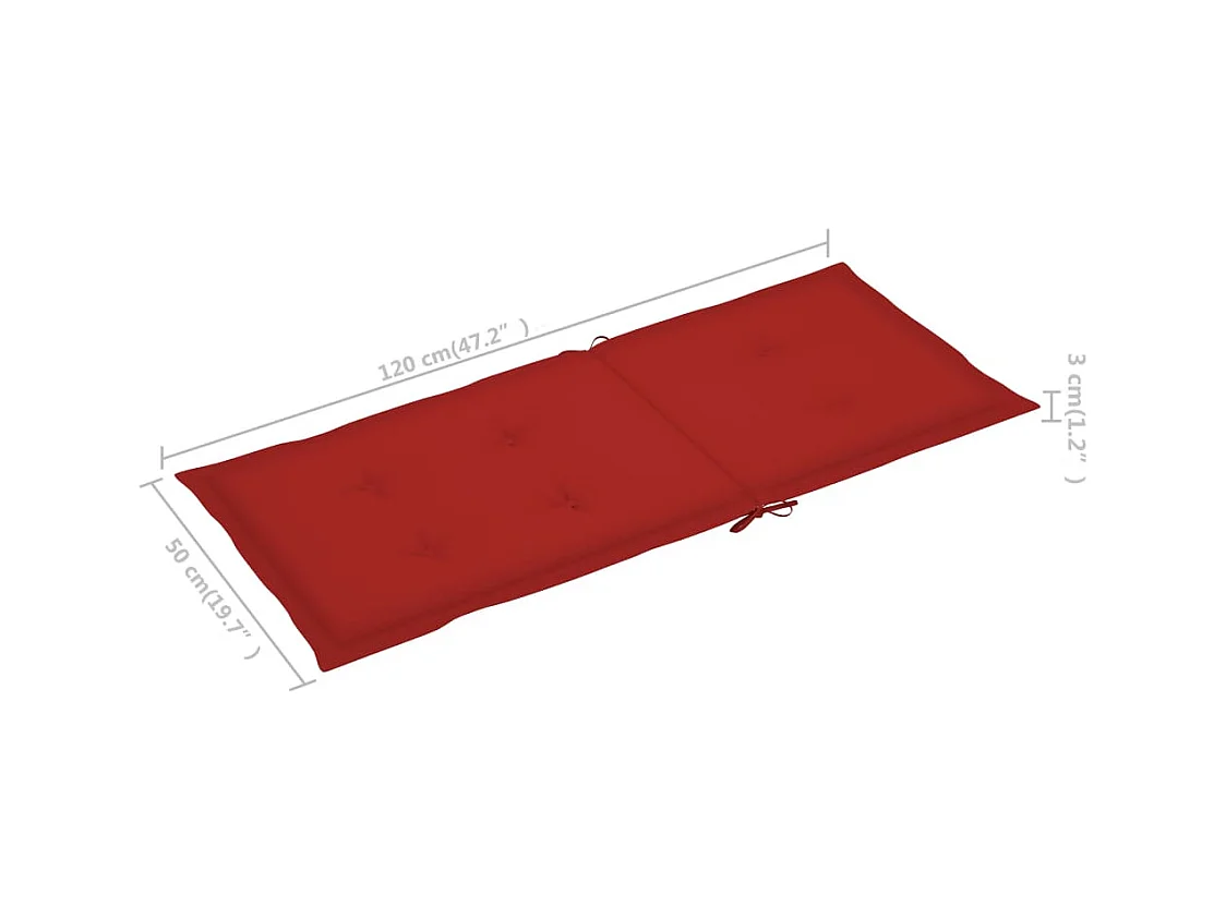 Chaises inclinables de jardin 6 pcs avec coussins Bois d'acacia