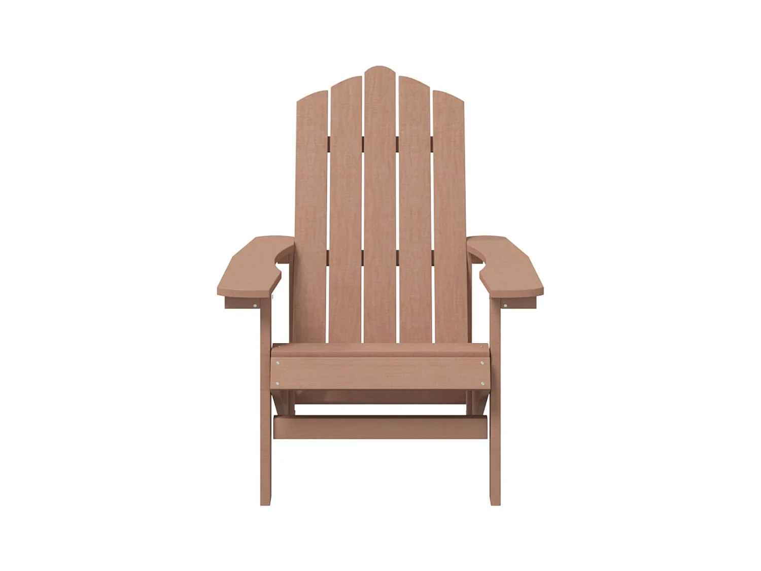 Chaise Adirondack de jardin PEHD marron