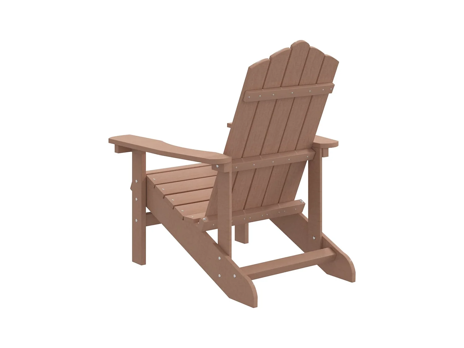 Chaise Adirondack de jardin PEHD marron