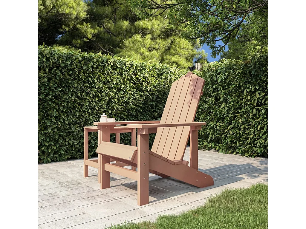 Chaise Adirondack de jardin PEHD marron