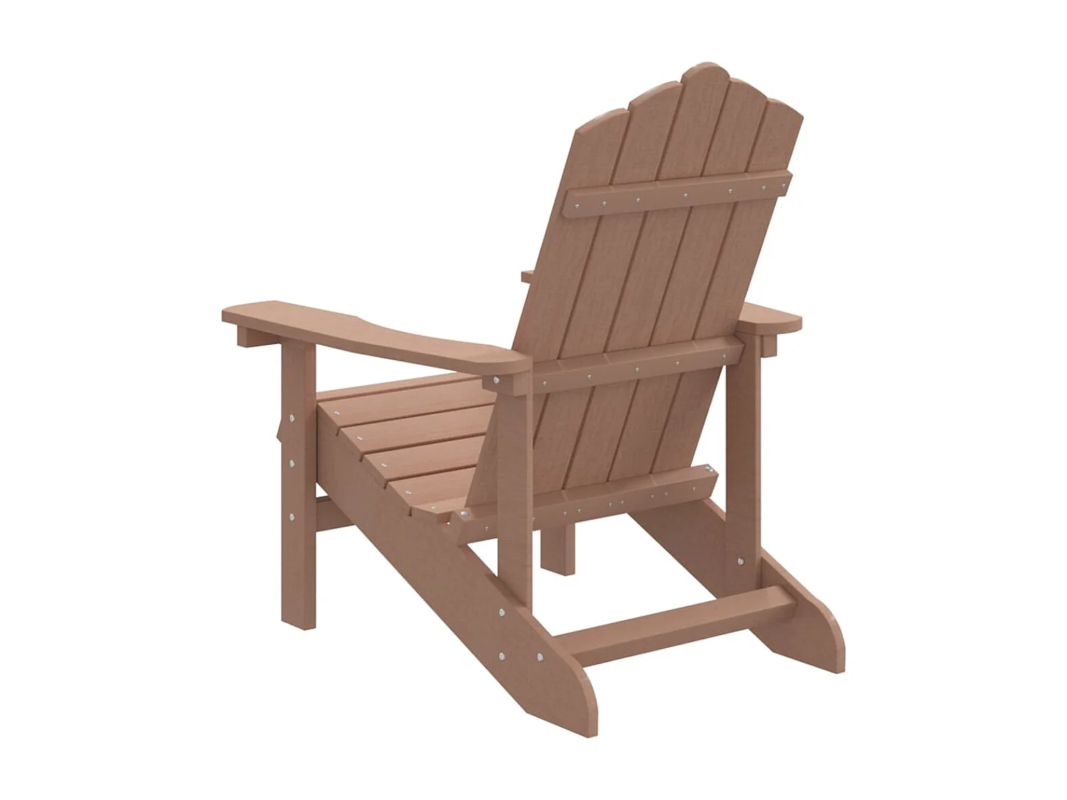 Chaise Adirondack de jardin PEHD marron