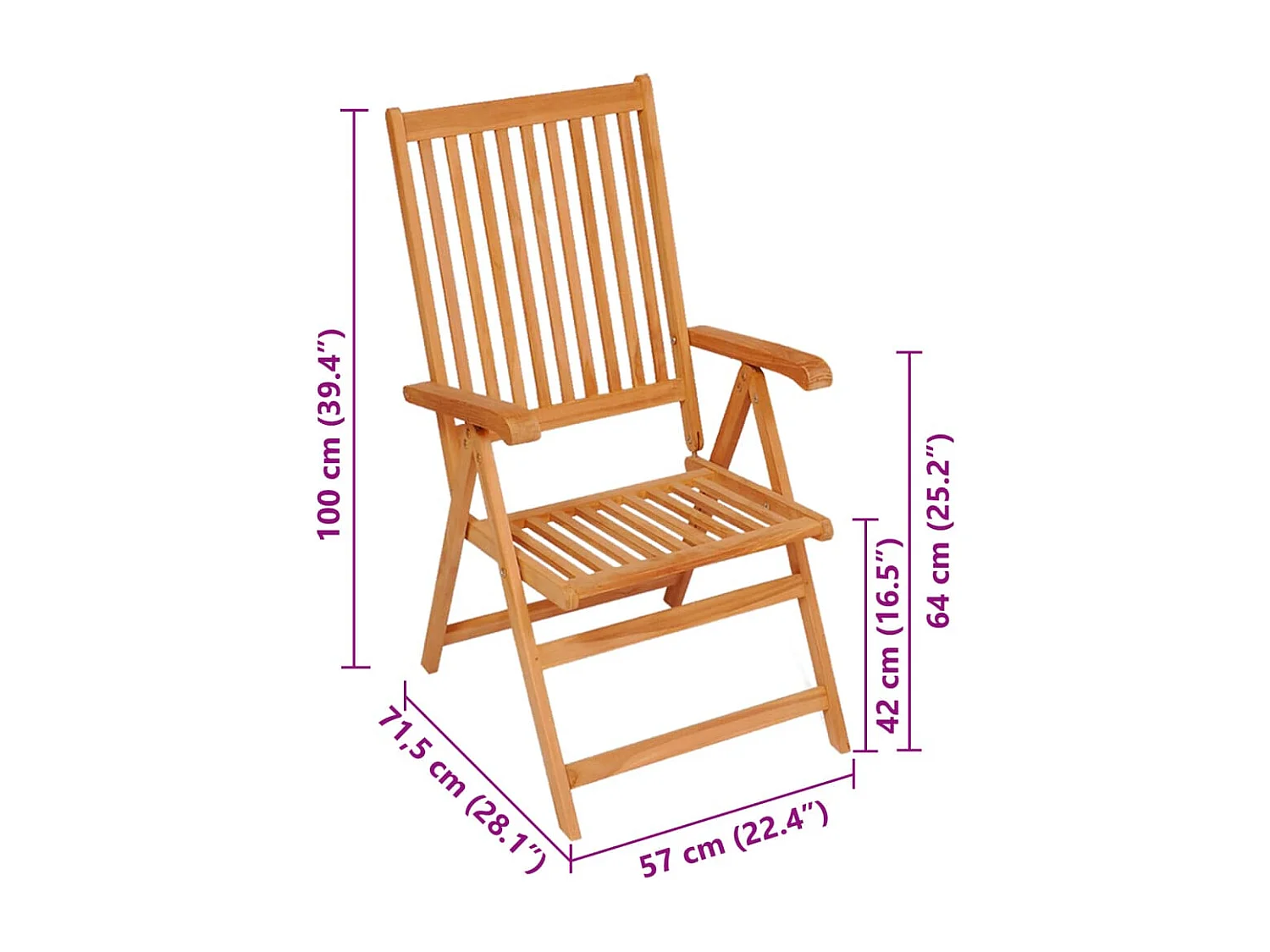 Chaises de jardin lot de 4 avec coussins gris Bois teck solide