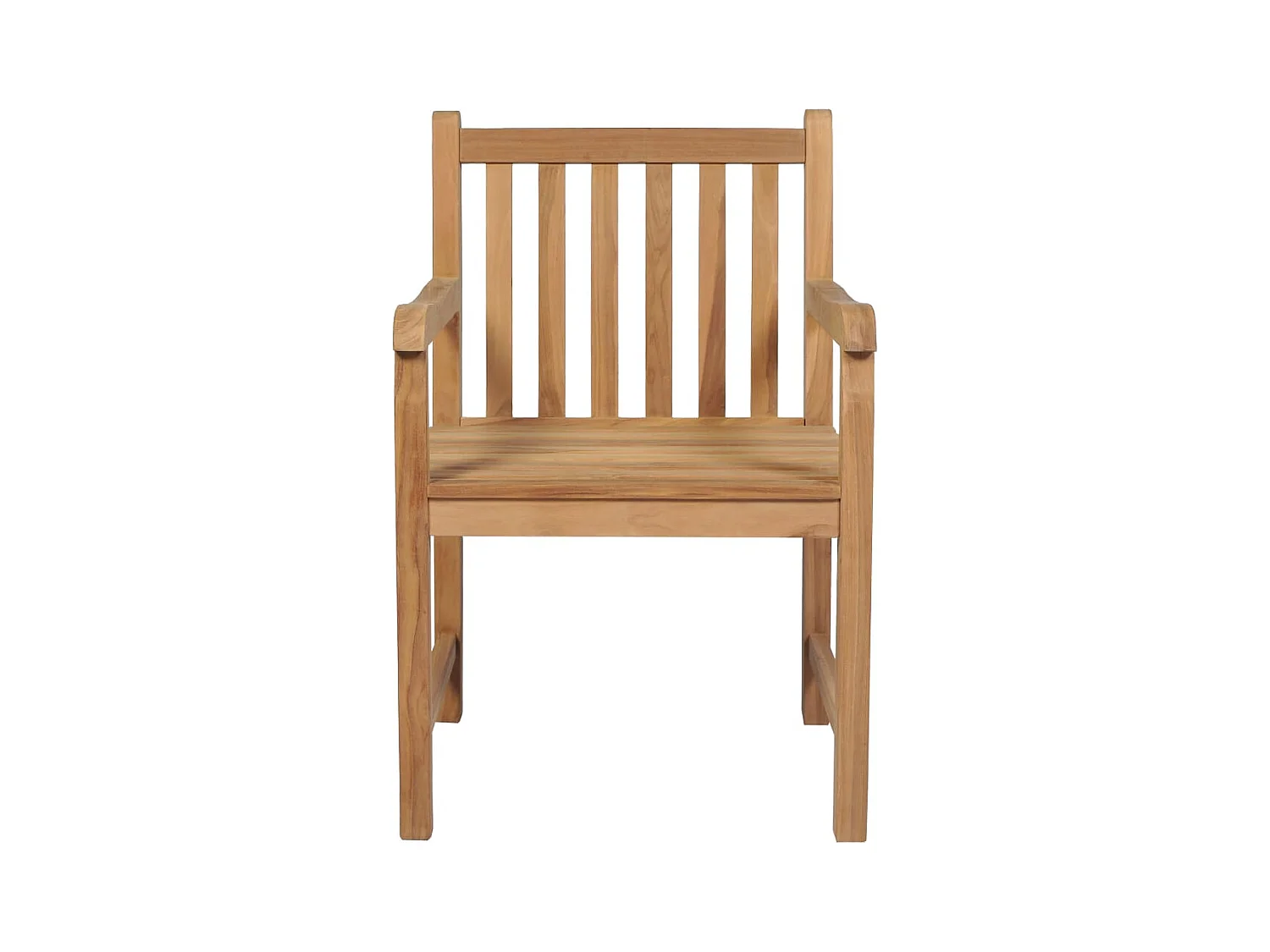 Tuinstoelen 2 stuks met rode kussens Massief teakhout