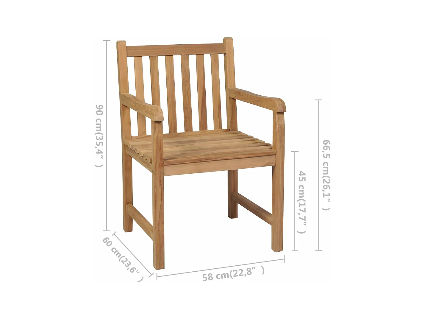 Tuinstoelen 2 stuks met rode kussens Massief teakhout