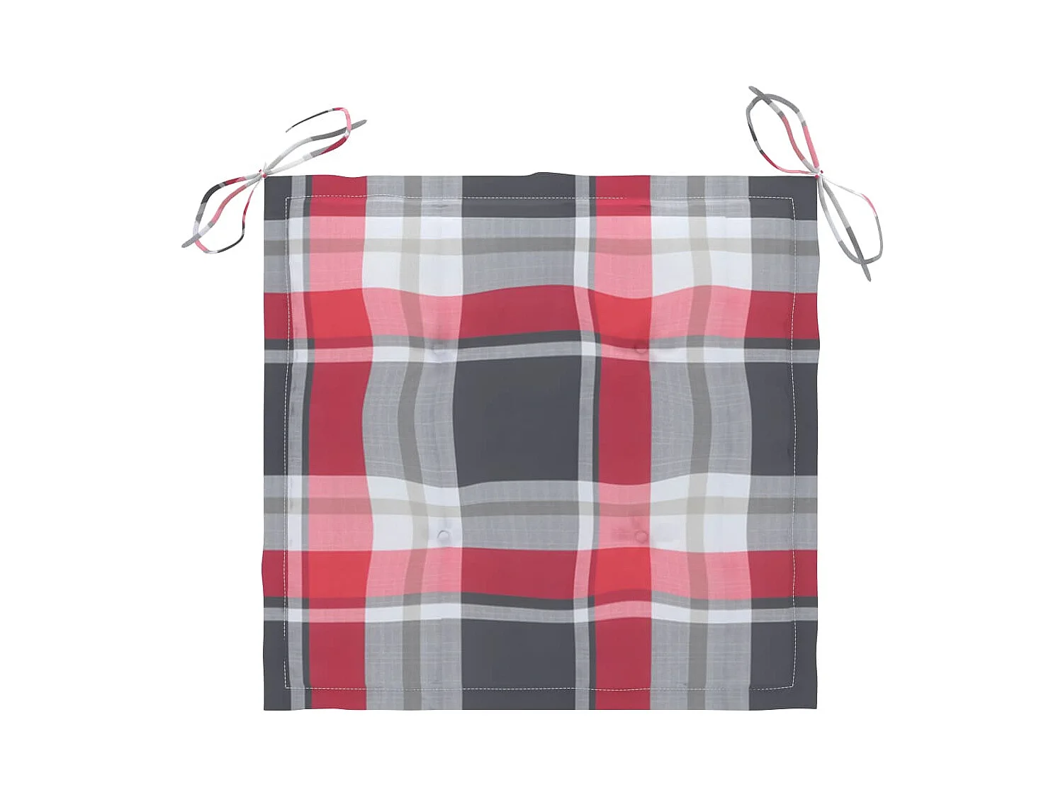 Chaises de jardin avec coussins 4 pcs Bois d'acacia massif