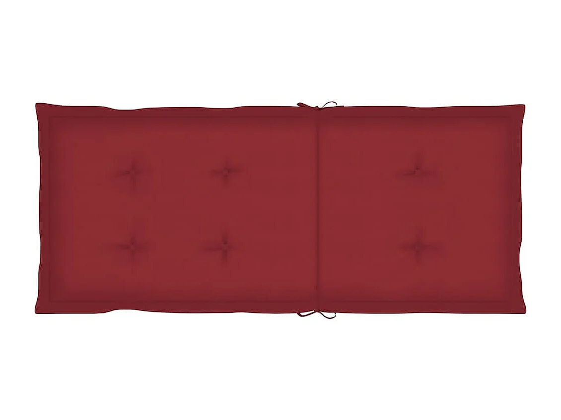 Chaises inclinables de jardin et coussins lot de 8 Teck solide