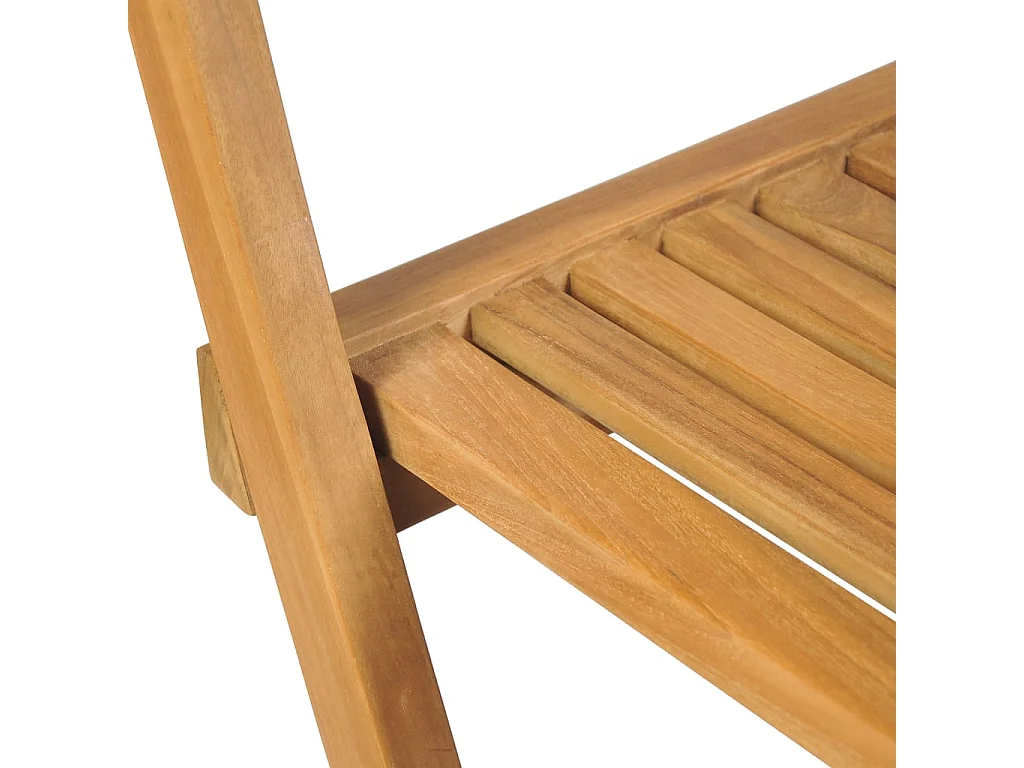 Sgabelli da bar pieghevoli per esterni 2 pezzi in legno massello di teak