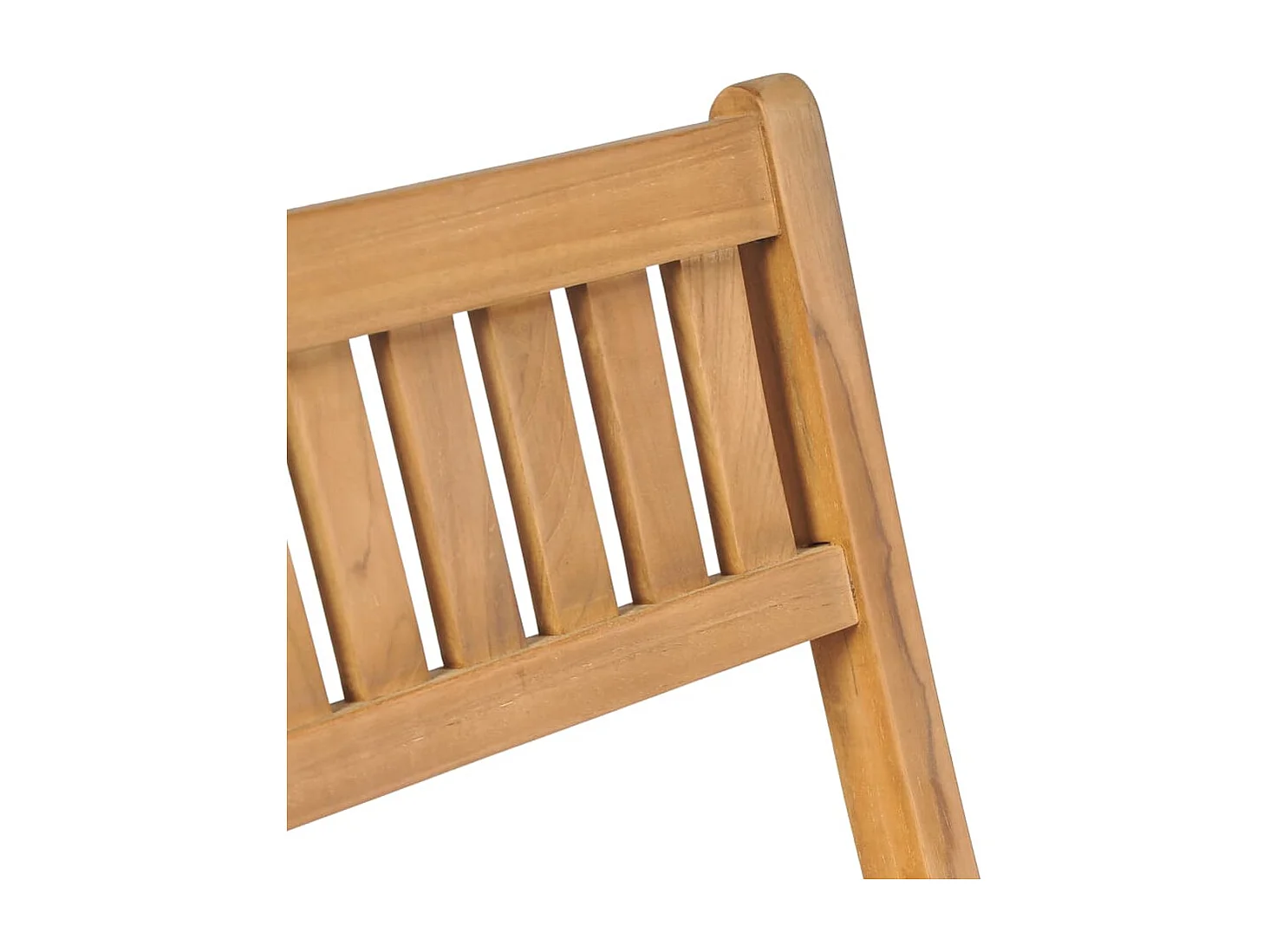 Tabourets pliables de bar d'extérieur 2 pcs Bois de teck solide