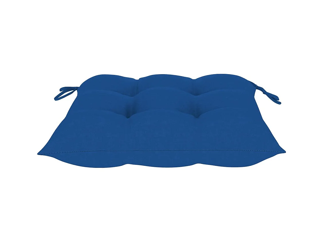 Chaises à dîner d'extérieur 3 pcs avec coussins Acacia massif