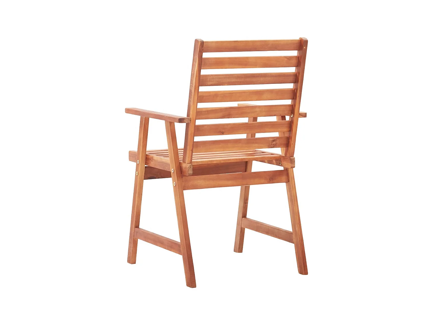 Chaises à dîner d'extérieur 3 pcs avec coussins Acacia massif