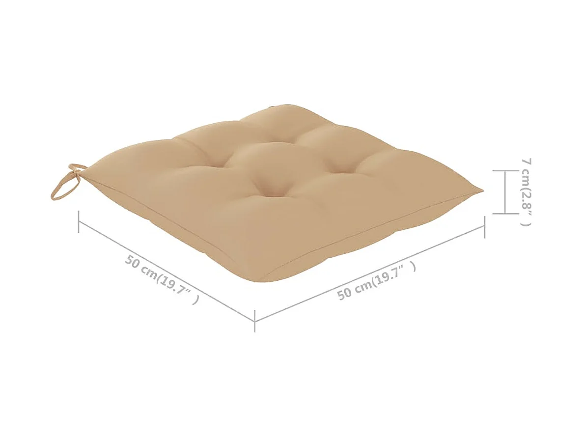 Sedie da pranzo da esterno da 8 pezzi con cuscini in massello di acacia