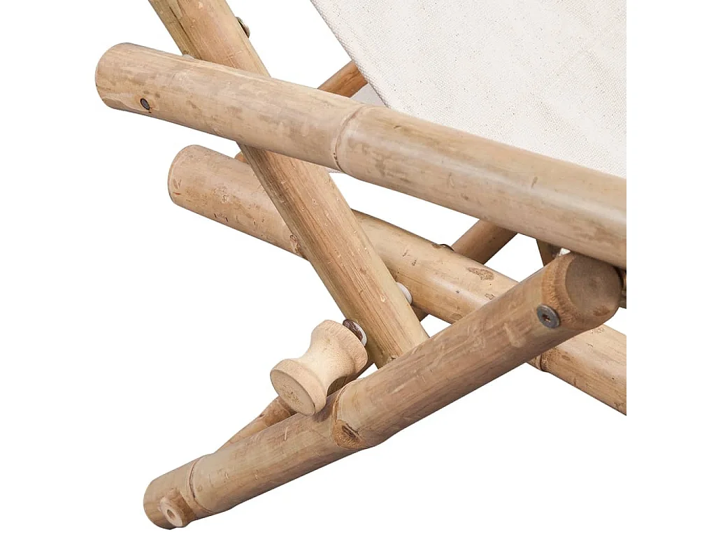 Chaise de terrasse d'extérieur Bambou