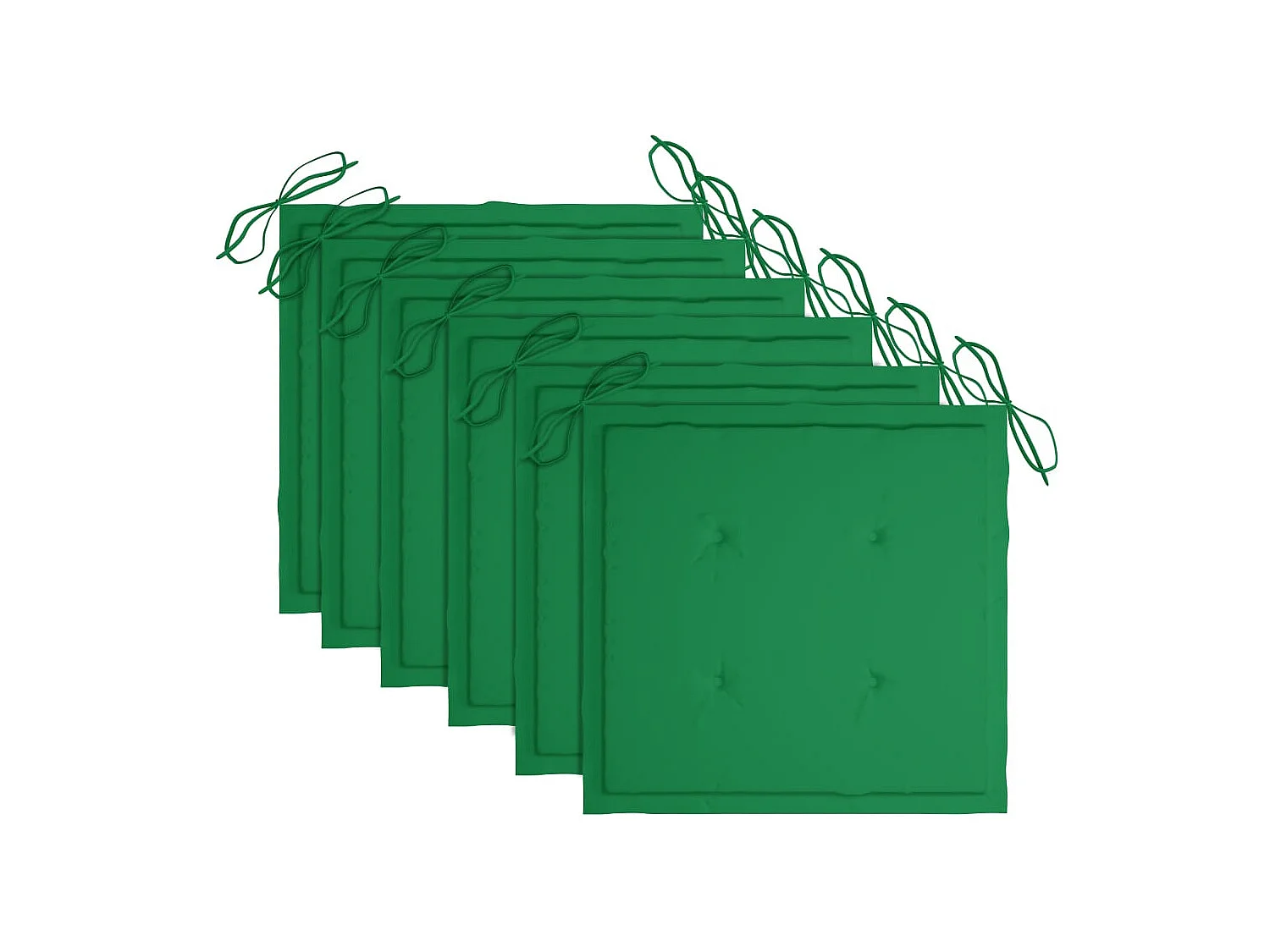 Chaises pliables de jardin 6 pcs avec coussins Bois d'acacia