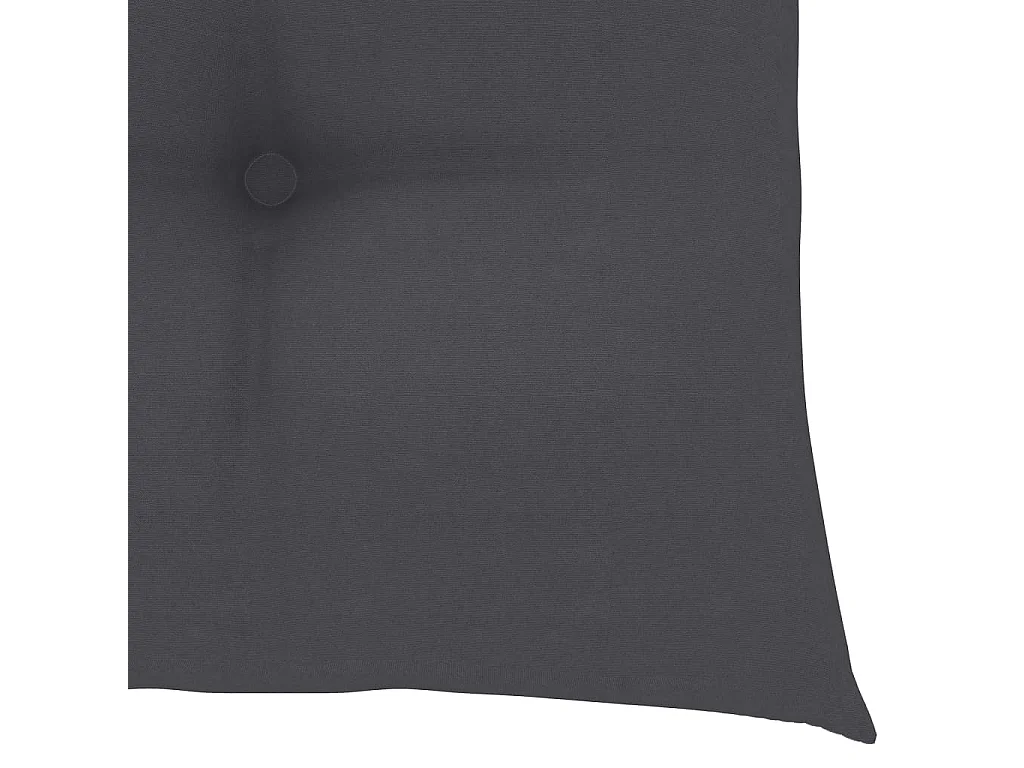 Chaises de jardin avec coussins anthracite 4 pcs Bois de teck