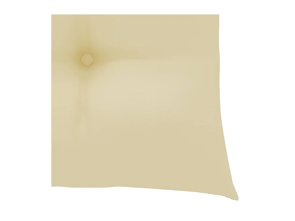 Sedie da giardino con cuscini bianco crema 3 pezzi Teak massiccio