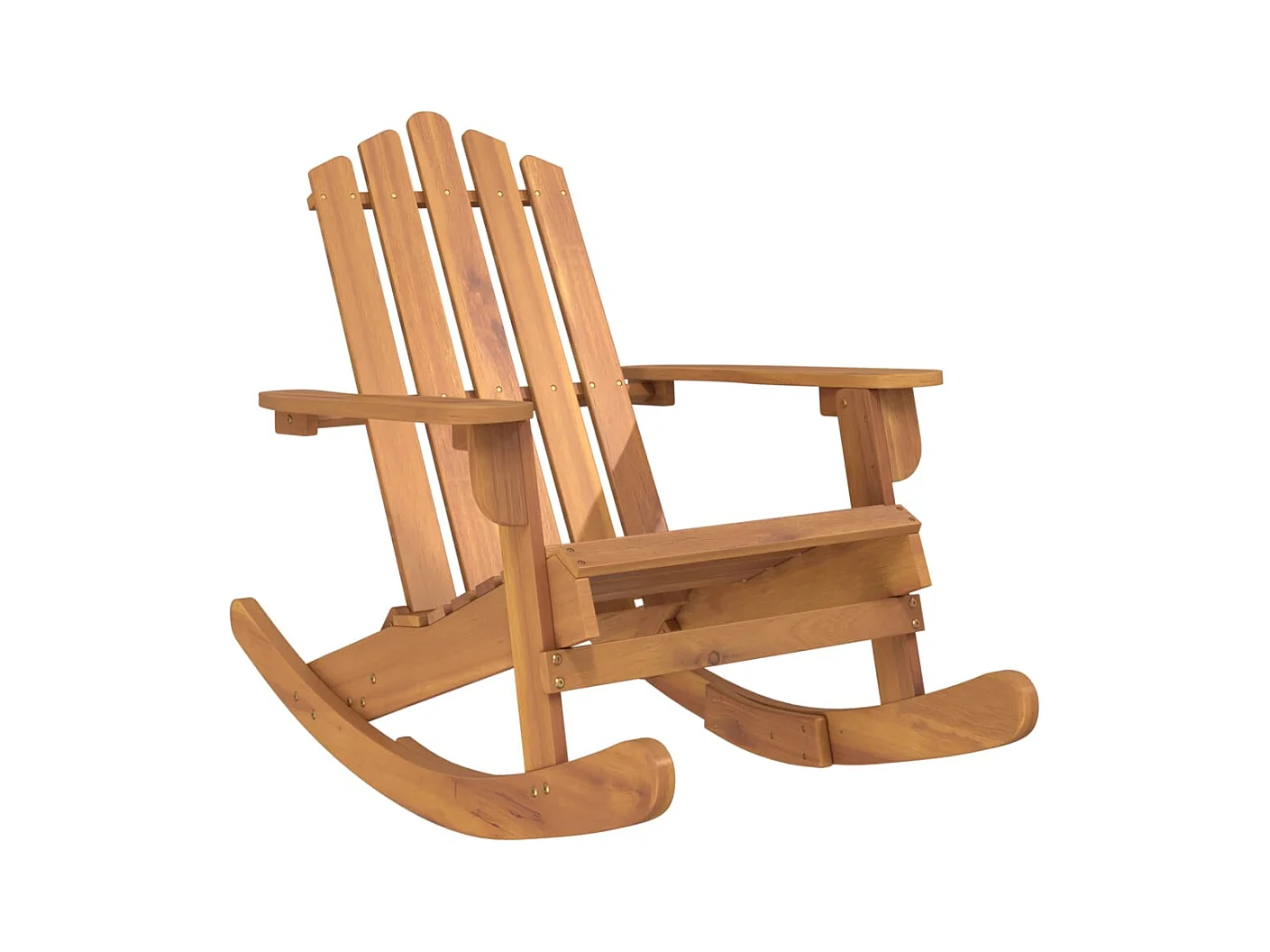 Sedia a dondolo Adirondack in legno massello di acacia