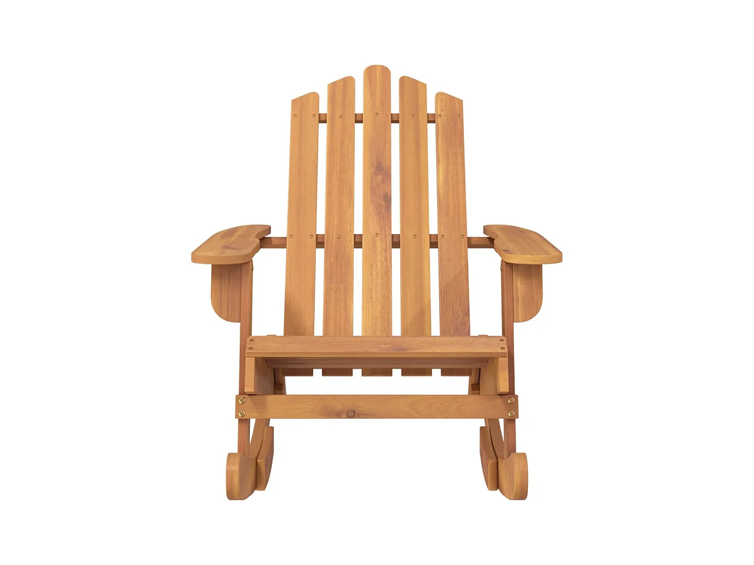 Sedia a dondolo Adirondack in legno massello di acacia