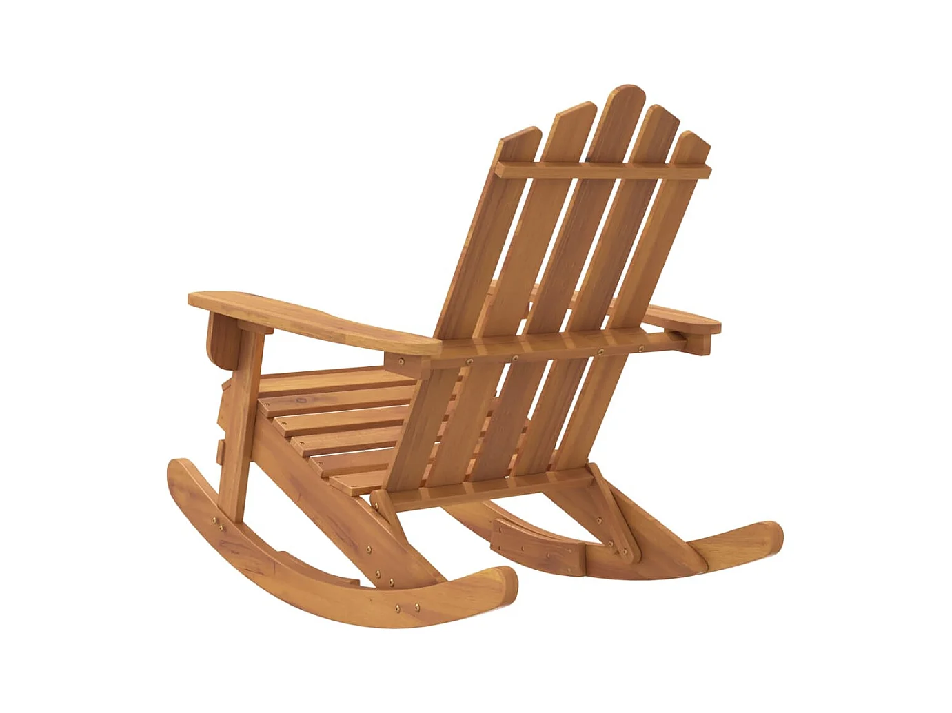 Sedia a dondolo Adirondack in legno massello di acacia