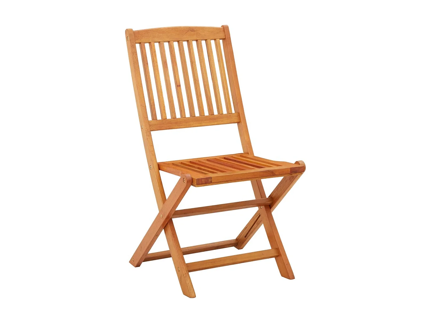 Chaises de jardin pliables 4 pcs Bois d'eucalyptus massif