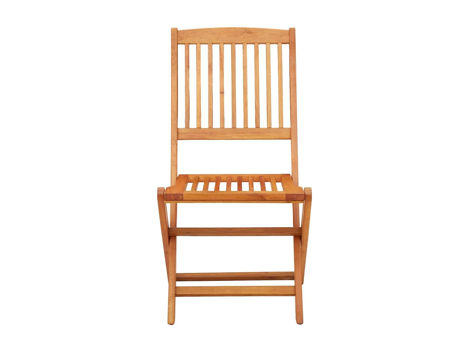 Chaises de jardin pliables 4 pcs Bois d'eucalyptus massif