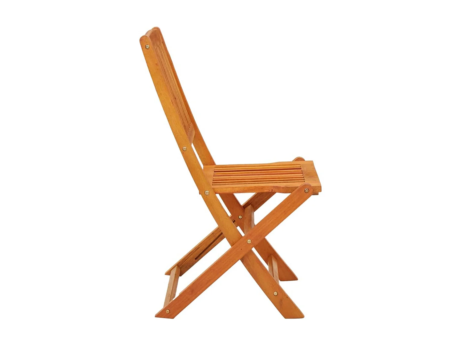 Chaises de jardin pliables 4 pcs Bois d'eucalyptus massif