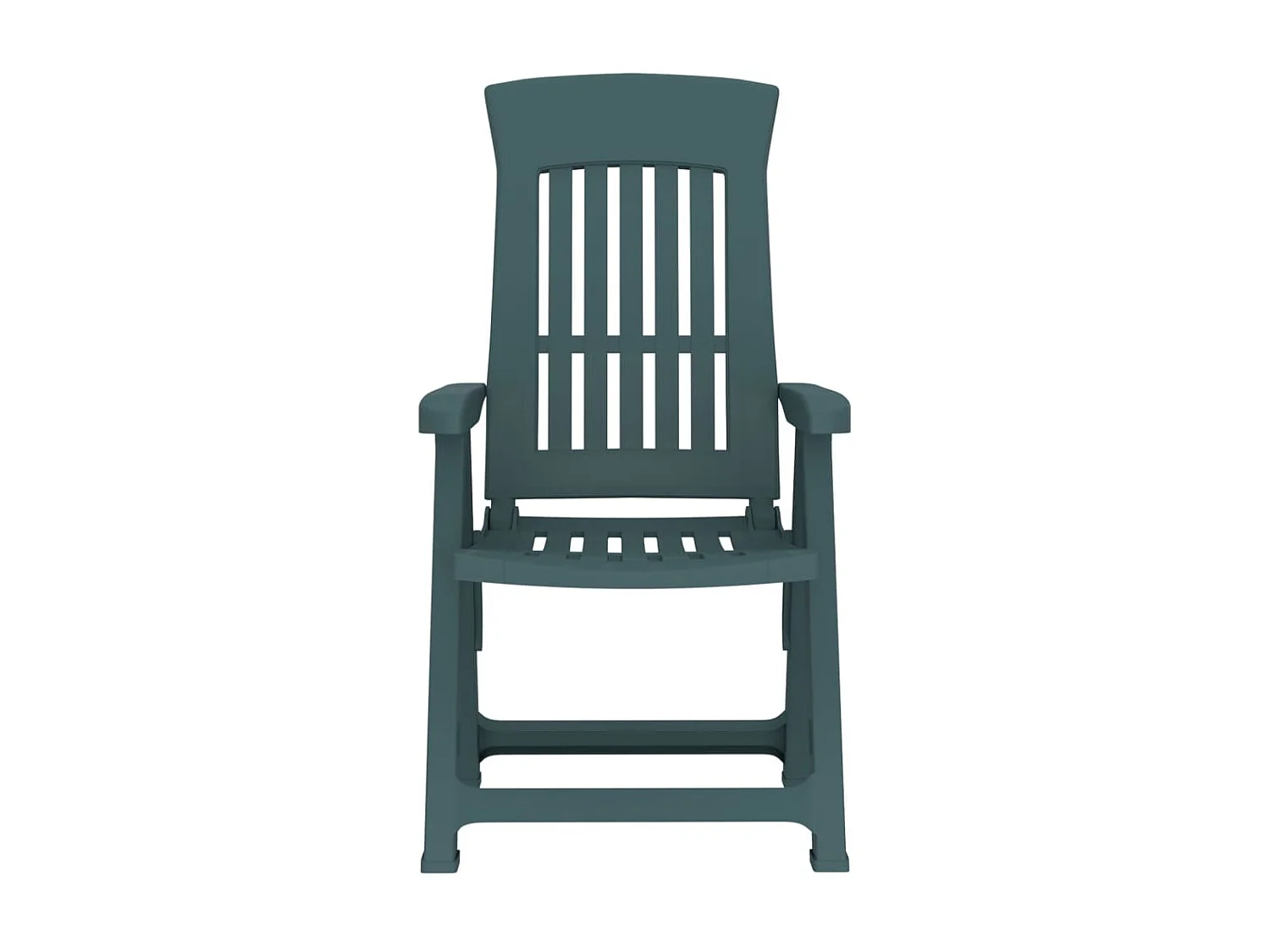 Liggende tuinstoelen set van 2 groen PP