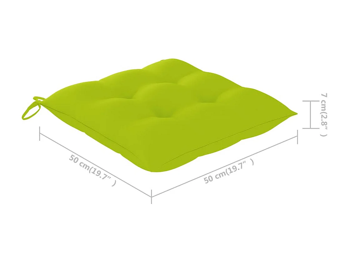 Chaises à dîner d'extérieur 4 pcs avec coussins Acacia massif